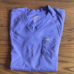 Ariat Lavender V-Neck Tee with Pocket